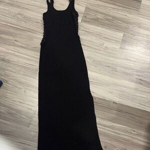 Aqua Black Sleeveless Dress